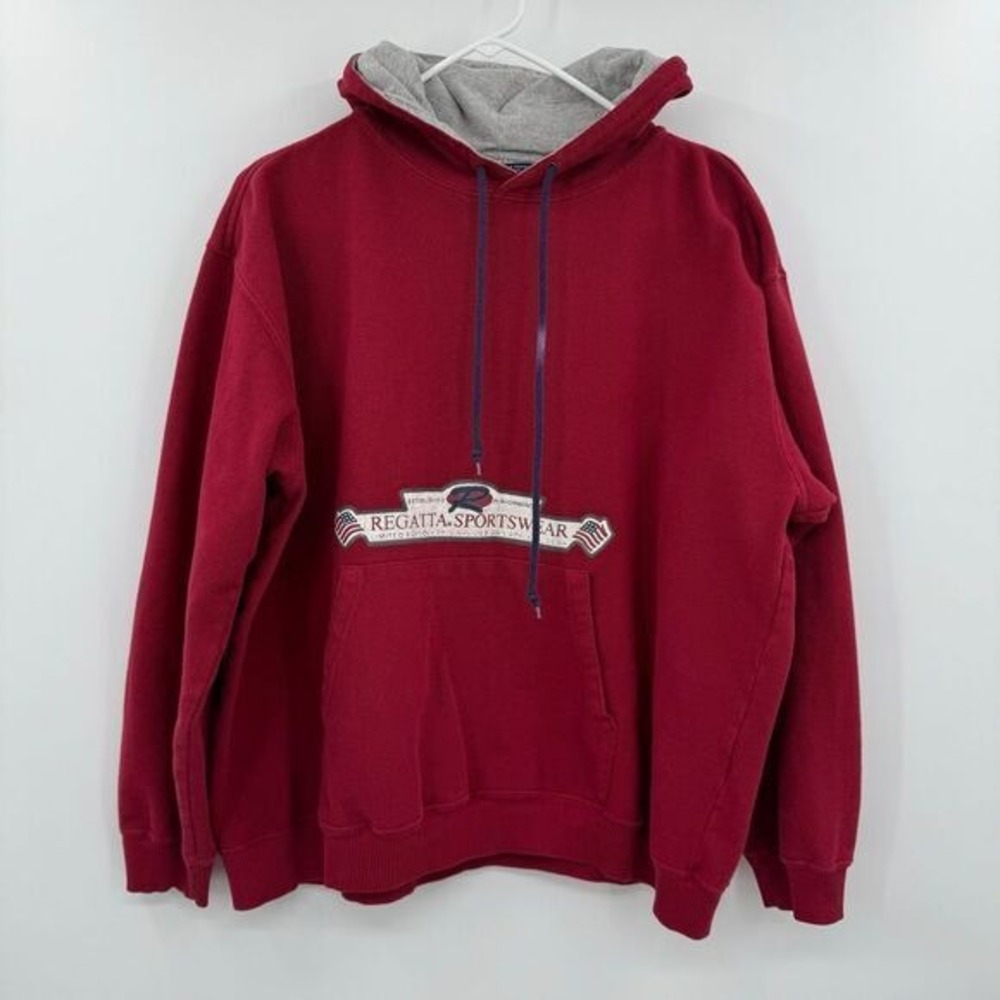 Vintage‎ regatta sportswear red hoodie xl